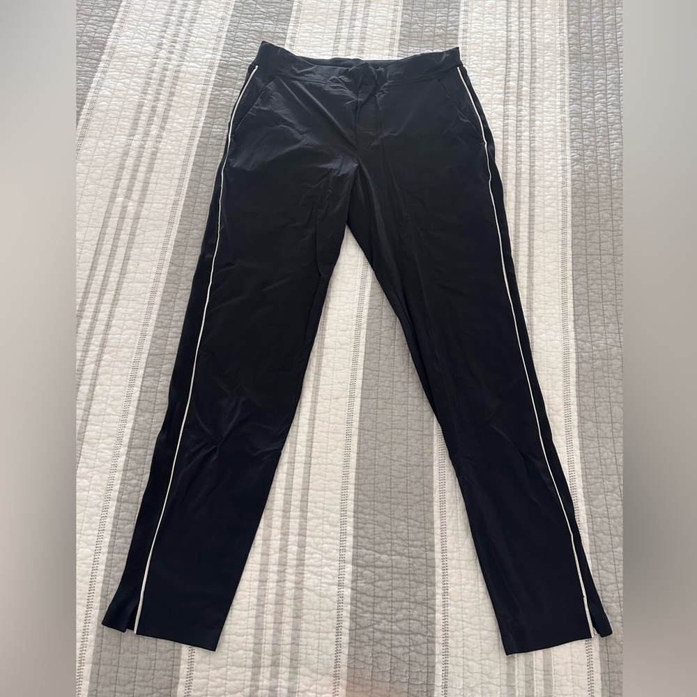Athleta Track Pants with White Stripes Women’s 8T, 29” inseam
